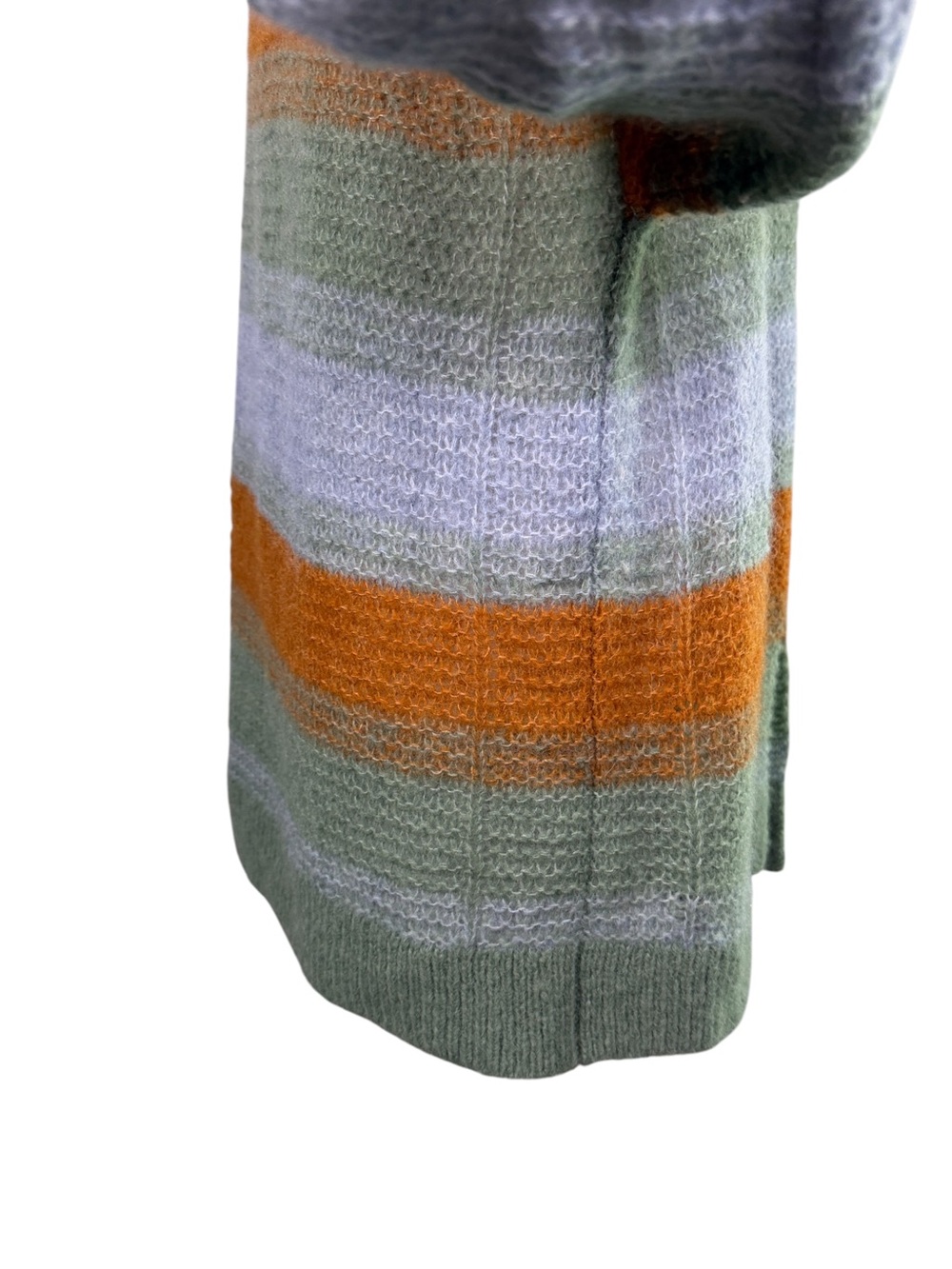 WRAP London Baby Alpaca Merino Wool Striped Cardigan US 12 Boho - Picture 5 of 12
